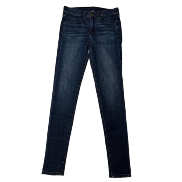 American Eagle Super Stretch Hi Rise Jegging Dark Wash Jeans Size 8 Long #1643 - Picture 1 of 10